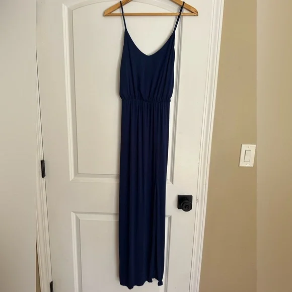 Watch the Sunset Navy Blue Maxi Dress size XS - hemmed - Picture 6 of 6